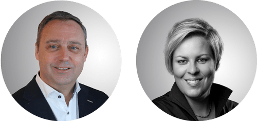 Ludo Van Baelen, Managing Director, GMI group & Delphine Preyers, Channel Sales for Business Applications, Microsoft